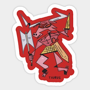 Zoady Ack! by Pollux: Taurus Sticker